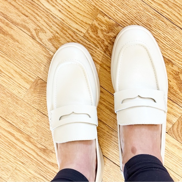 New Dolce Vita Yanni Platform Penny Ivory Leather Loafer   10 - Picture 11 of 12